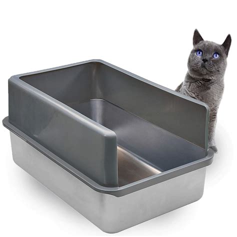 litter box metal tray|covered litter box for kittens.